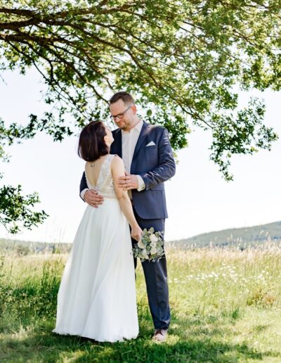Brautkleid, Maßanfertigung, Rücken frei, Spitze